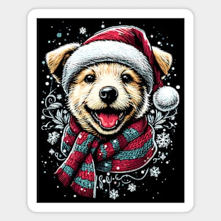 Santa Dog Magnet